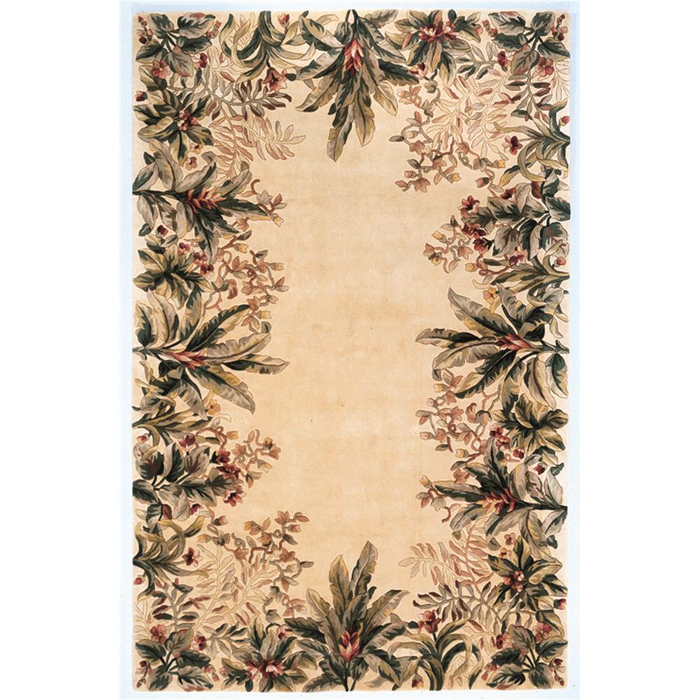 KAS 9022 Emerald 2 Ft. 6 In. X 4 Ft. 6 In. Rectangle Rug in Ivory